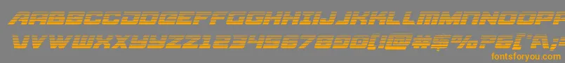 Aircruisergradital Font – Orange Fonts on Gray Background