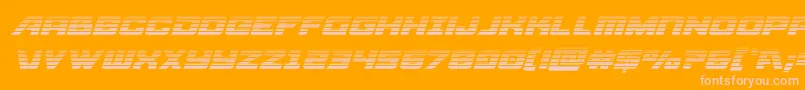 Aircruisergradital Font – Pink Fonts on Orange Background