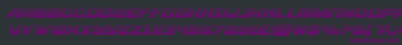 Aircruisergradital Font – Purple Fonts on Black Background