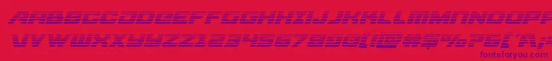 Aircruisergradital Font – Purple Fonts on Red Background