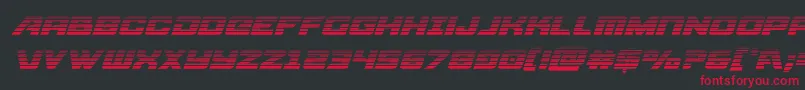 Aircruisergraditalフォントについての詳細 フォントAircruisergradital – 黒い背景に赤い文字