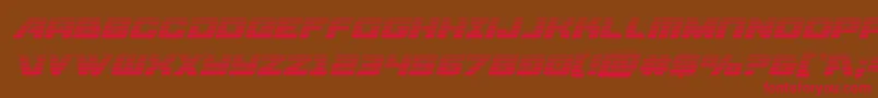Aircruisergradital Font – Red Fonts on Brown Background