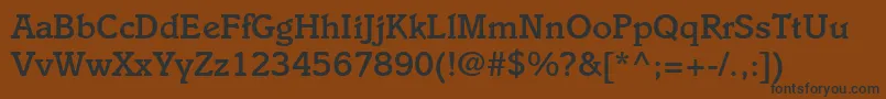 ItaliaLtMedium Font – Black Fonts on Brown Background