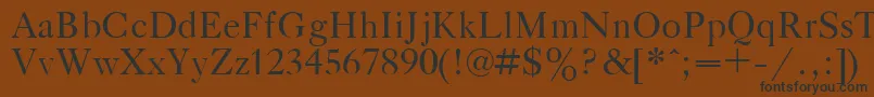 GazetaTitulPlain.001.001 Font – Black Fonts on Brown Background