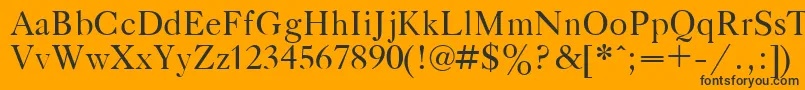 GazetaTitulPlain.001.001 Font – Black Fonts on Orange Background