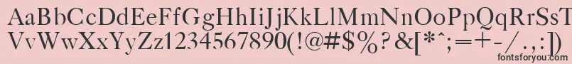 GazetaTitulPlain.001.001 Font – Black Fonts on Pink Background