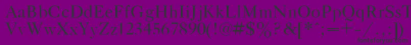 GazetaTitulPlain.001.001 Font – Black Fonts on Purple Background