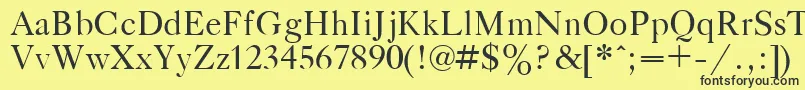 GazetaTitulPlain.001.001 Font – Black Fonts on Yellow Background