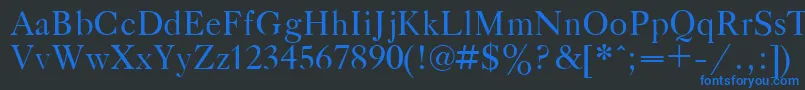 GazetaTitulPlain.001.001 Font – Blue Fonts on Black Background