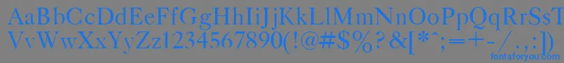 GazetaTitulPlain.001.001 Font – Blue Fonts on Gray Background