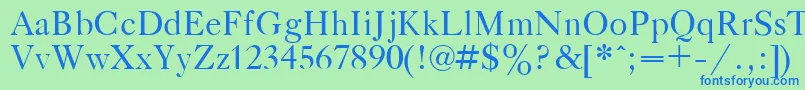 GazetaTitulPlain.001.001 Font – Blue Fonts on Green Background
