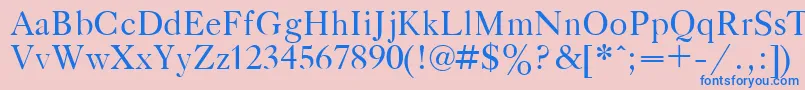 GazetaTitulPlain.001.001 Font – Blue Fonts on Pink Background