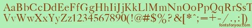 GazetaTitulPlain.001.001 Font – Brown Fonts on Green Background