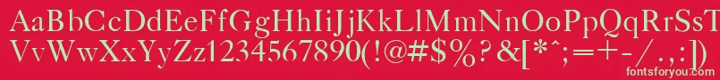 GazetaTitulPlain.001.001 Font – Green Fonts on Red Background