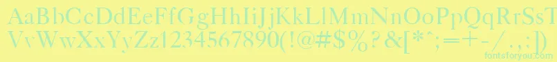 GazetaTitulPlain.001.001 Font – Green Fonts on Yellow Background