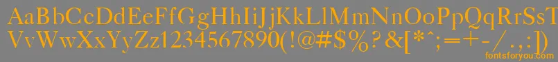 GazetaTitulPlain.001.001 Font – Orange Fonts on Gray Background