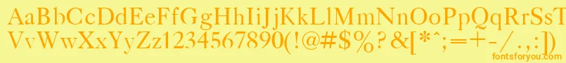 GazetaTitulPlain.001.001 Font – Orange Fonts on Yellow Background
