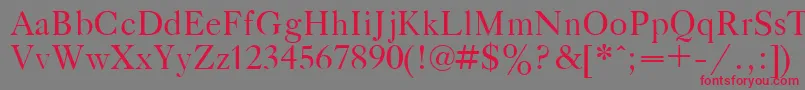 GazetaTitulPlain.001.001 Font – Red Fonts on Gray Background