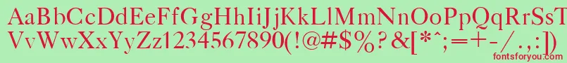 GazetaTitulPlain.001.001 Font – Red Fonts on Green Background