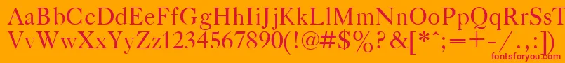 GazetaTitulPlain.001.001 Font – Red Fonts on Orange Background