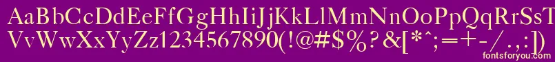 GazetaTitulPlain.001.001 Font – Yellow Fonts on Purple Background