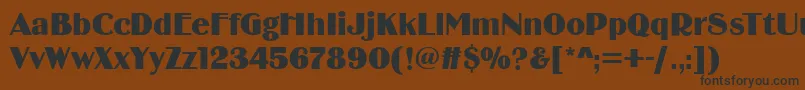 Birminghamsoft Font – Black Fonts on Brown Background