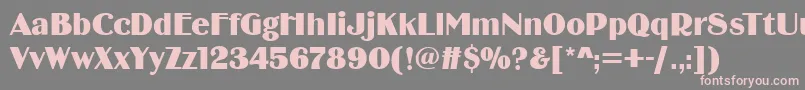 Birminghamsoft Font – Pink Fonts on Gray Background
