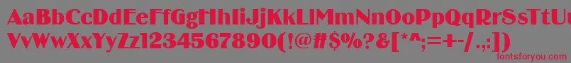 Birminghamsoft Font – Red Fonts on Gray Background