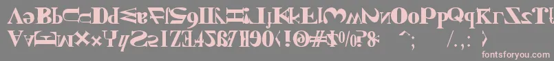 NewKindOfEnglish Font – Pink Fonts on Gray Background