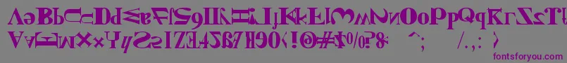 NewKindOfEnglish Font – Purple Fonts on Gray Background
