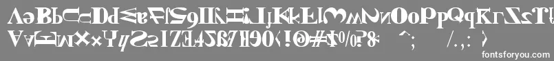 NewKindOfEnglish Font – White Fonts on Gray Background