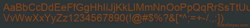 fuente Arial0 – Fuentes Marrones Sobre Fondo Negro