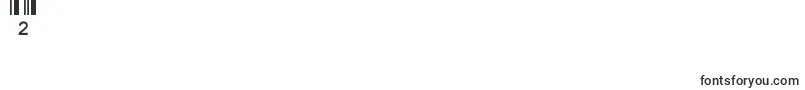 フォントCiaCode39MediumText – フォント数字2