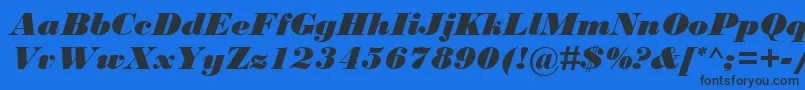 Шрифт BodoniMtBlackРљСѓСЂСЃРёРІ – чёрные шрифты на синем фоне