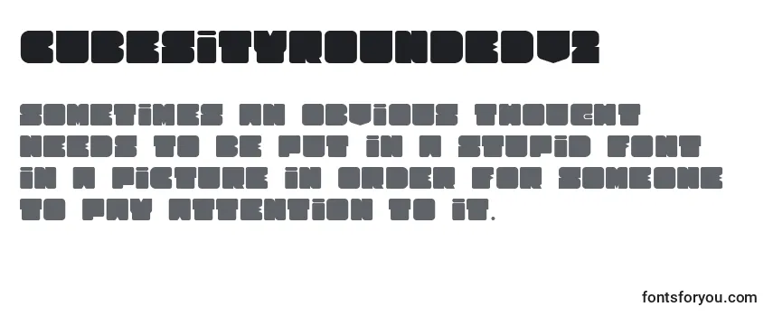 CubesityRoundedV2 Font