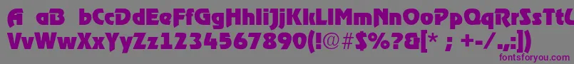 Stormheavy Font – Purple Fonts on Gray Background