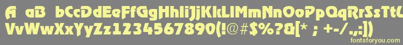 Stormheavy Font – Yellow Fonts on Gray Background