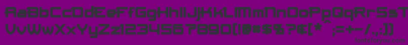 フォントMaximizeBold – 紫の背景に黒い文字