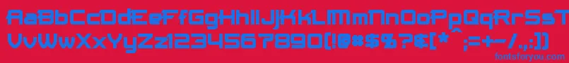MaximizeBold Font – Blue Fonts on Red Background