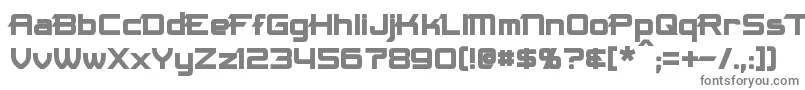 MaximizeBold-fontti – harmaat kirjasimet valkoisella taustalla