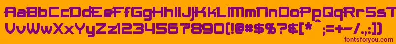 MaximizeBold Font – Purple Fonts on Orange Background