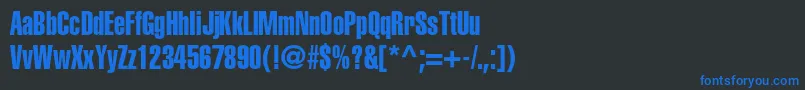 fuente HelveticaltstdExtracomp – Fuentes Azules Sobre Fondo Negro