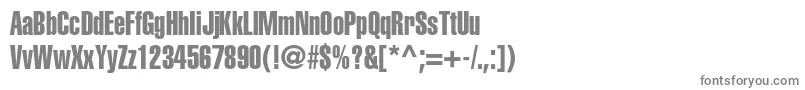Шрифт HelveticaltstdExtracomp – серые шрифты на белом фоне