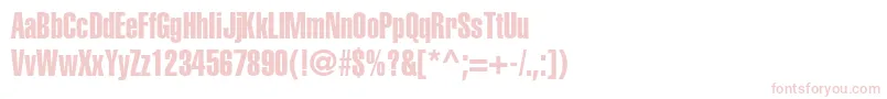 HelveticaltstdExtracomp Font – Pink Fonts on White Background