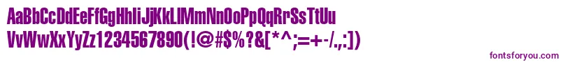 HelveticaltstdExtracomp Font – Purple Fonts on White Background