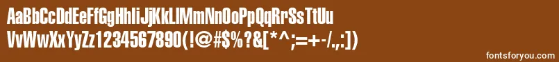 HelveticaltstdExtracomp Font – White Fonts on Brown Background
