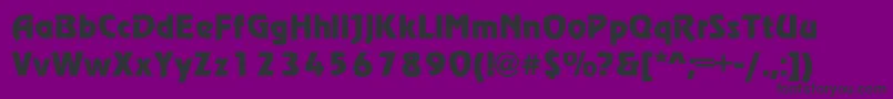 RegataNormal Font – Black Fonts on Purple Background