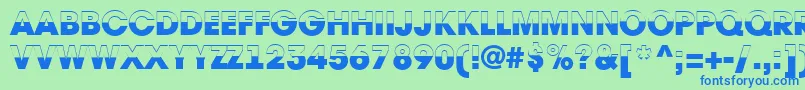 AAvantetitulbwHeavy Font – Blue Fonts on Green Background