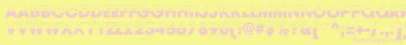 AAvantetitulbwHeavy Font – Pink Fonts on Yellow Background