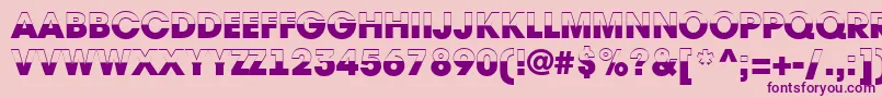 AAvantetitulbwHeavy Font – Purple Fonts on Pink Background